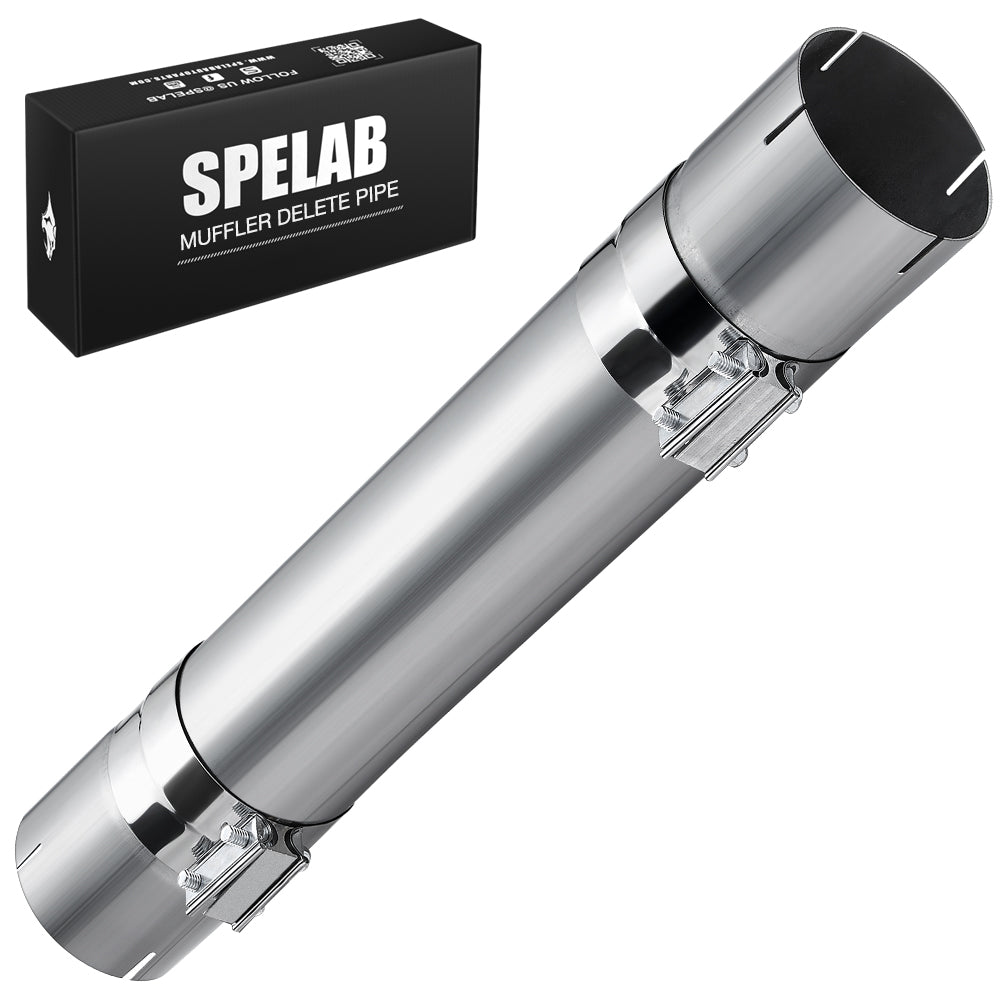 4"/5" Stainless Steel Muffler Delete Pipe 30” Length for Diesel Exhaust | SPELAB