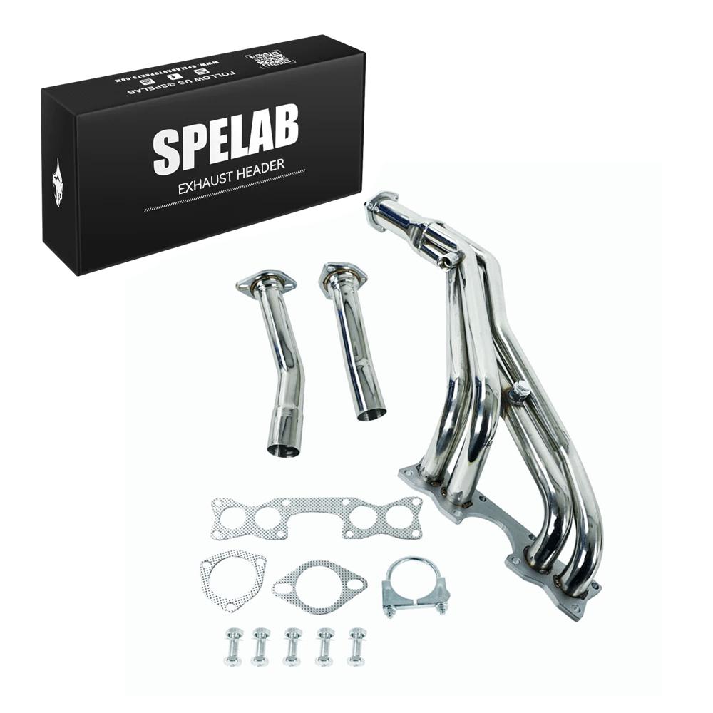 SPELAB Exhaust Header for 1990-1995 Nissan Hardbody D21/Pickup 2.4L 4WD