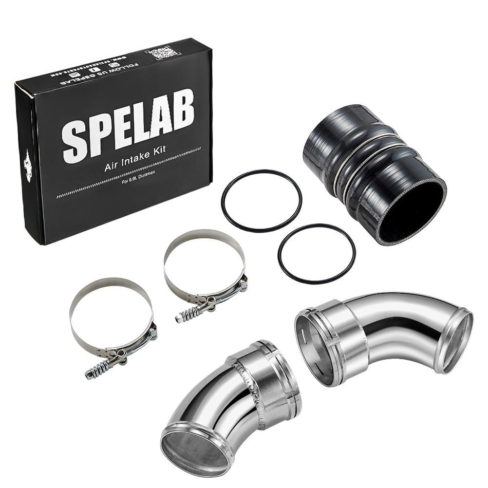 SPELAB Cold Side Intercooler Pipe Kit For 2006-2010 6.6 LBZ LMM Duramax Diesel