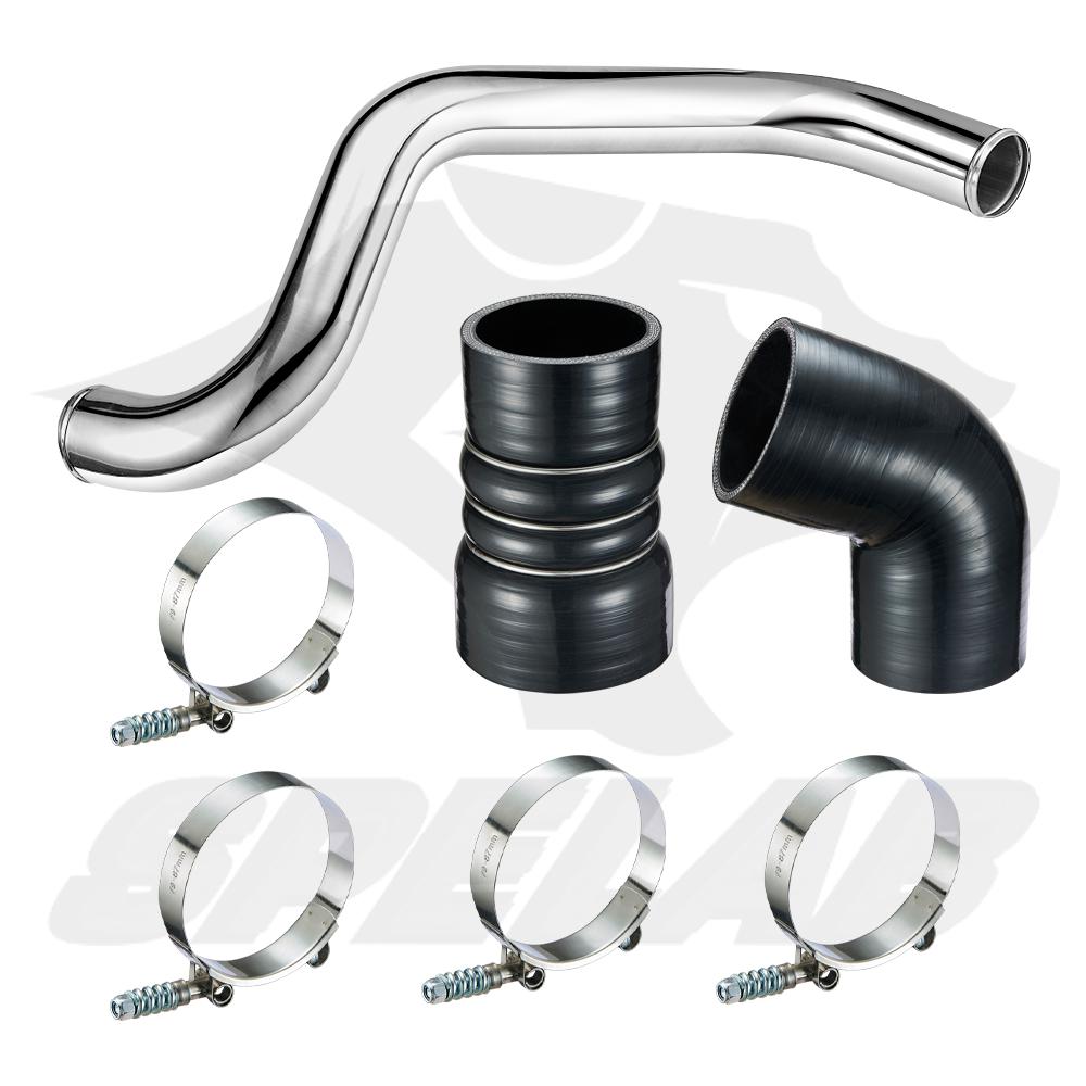 SPELAB Hot Side Intercooler Pipe Kit For 2004.5-2010 6.6 LLY LBZ LMM Duramax Diesel