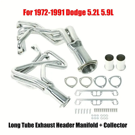 Exhaust Header for 1972-1991 Dodge Pair 4-1 Long Tube SPELAB