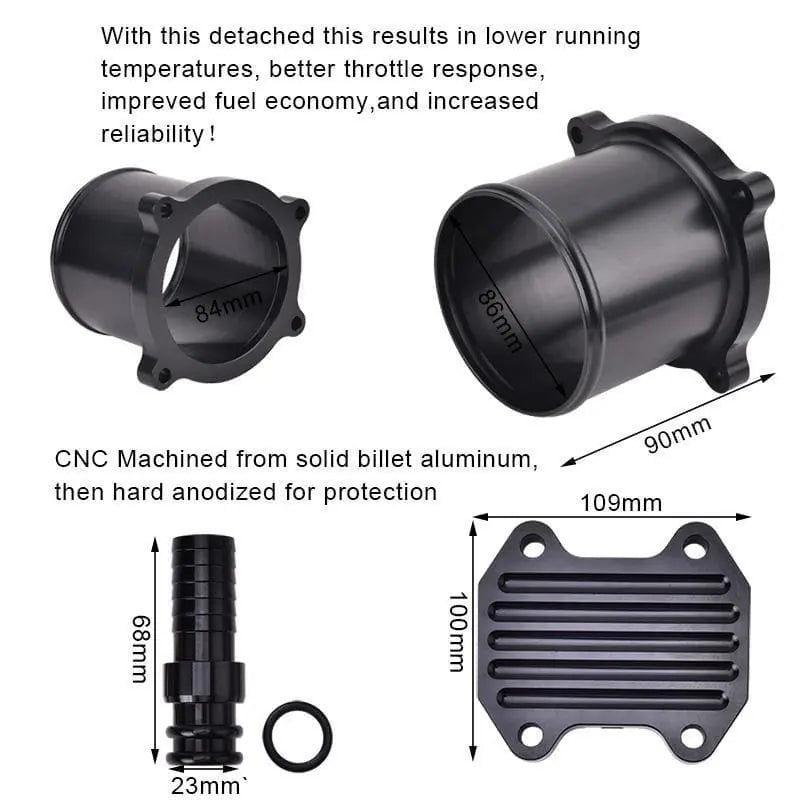 EGR Delete Kit 2013-2018 6.7 Cummins PlateCooler&ThrottleValve|SPELAB -5