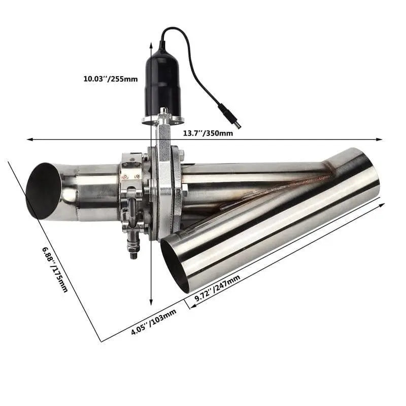 SPELAB 2 inch Remote Electric Exhaust Cutout Kit-SPELAB