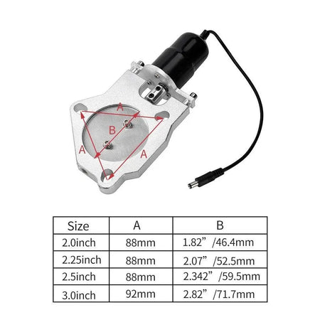 SPELAB 2.0/2.25/2.5/3  Inch Dual Electric Exhaust Cutout Valve for Single Exhaust