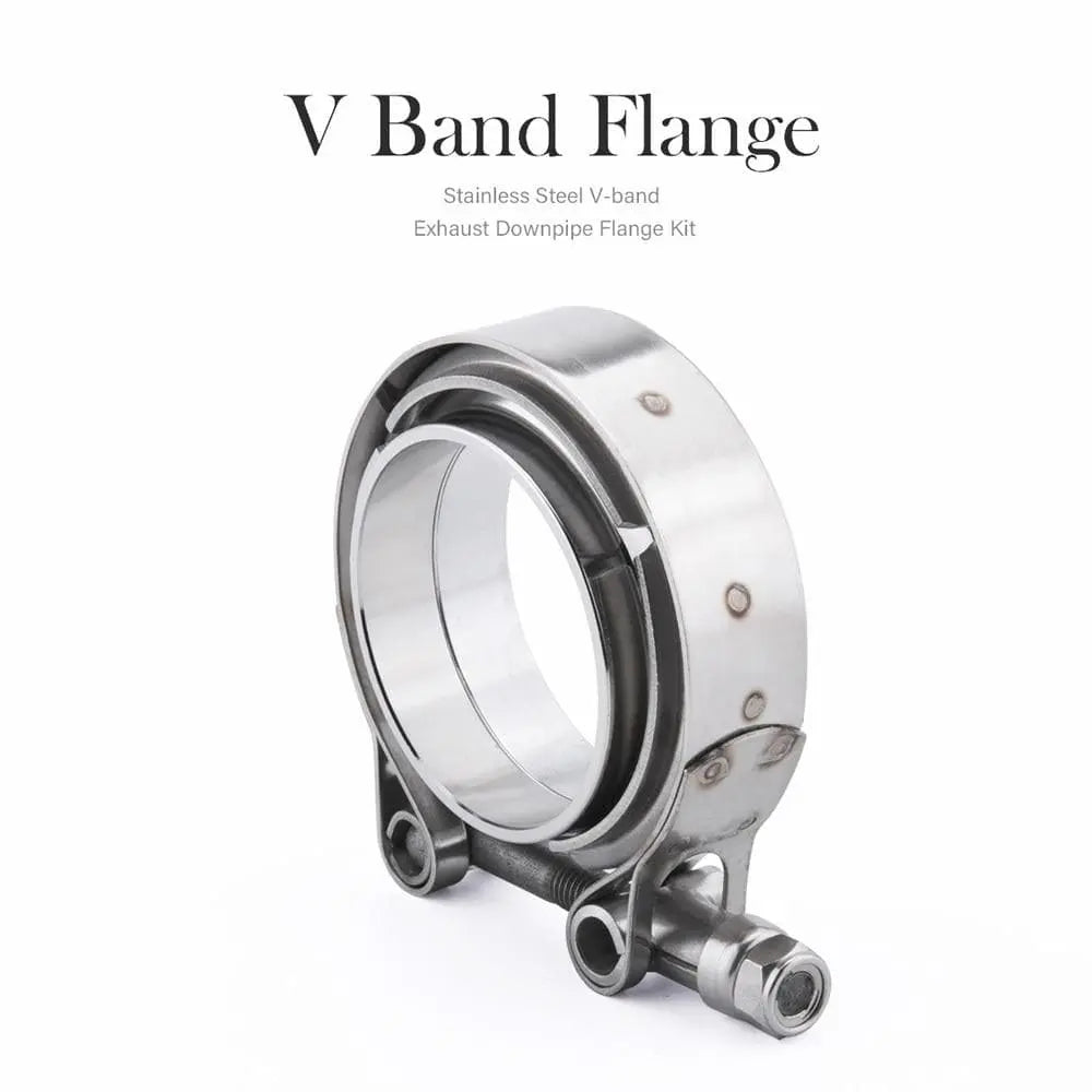 SPELAB 2.25 Inch Stainless Steel V-Band Clamp and Mild Steel Male/Female Interlocking Flanges-SPELAB