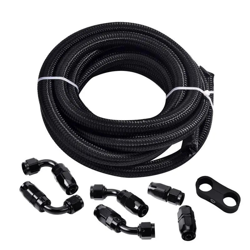 SPELAB 3.0 Meter Nylon Braided Fuel Oil Hose Line Kit 10Ft-SPELAB