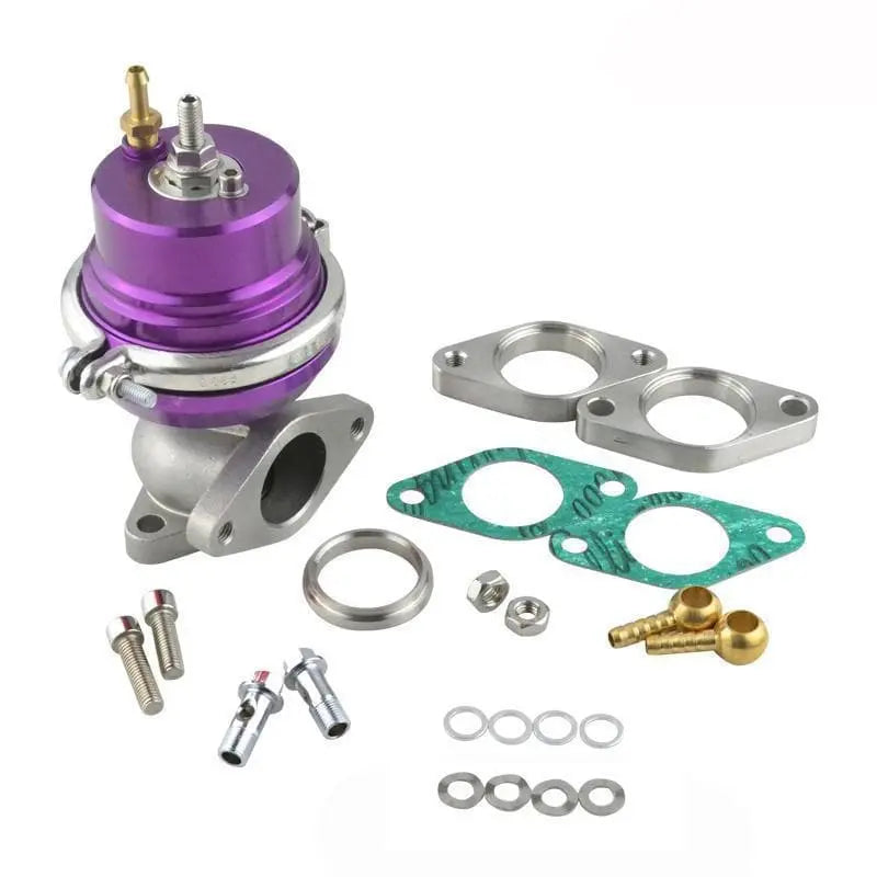 SPELAB 38mm 8 PSI External Turbo Exhaust Manifold Wastegate Blue / Purple-SPELAB