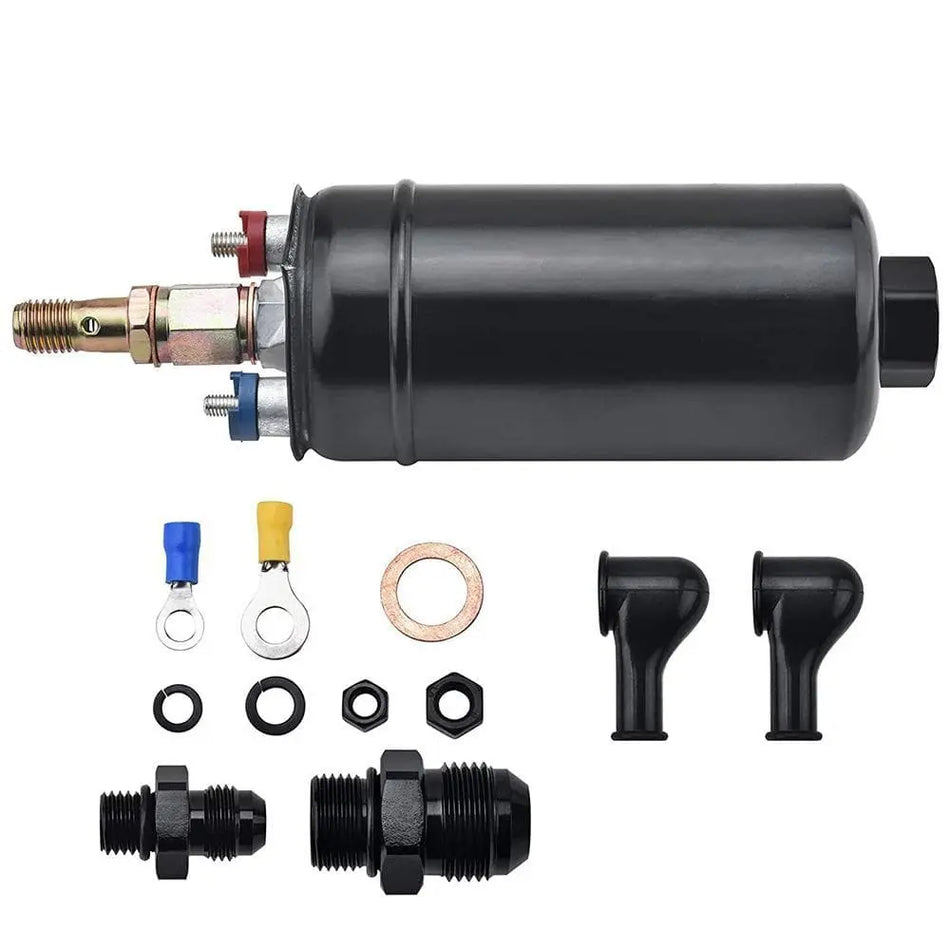 SPELAB External Fuel Pump 300LPH High Flow 12V 145psi Universal Fit for AN10 Inlet / AN6 Outlet