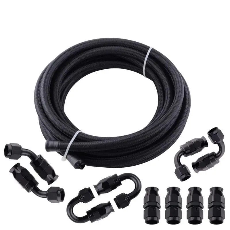 SPELAB PTFE E85 Fuel Line Kit 16Ft Black AN6-SPELAB