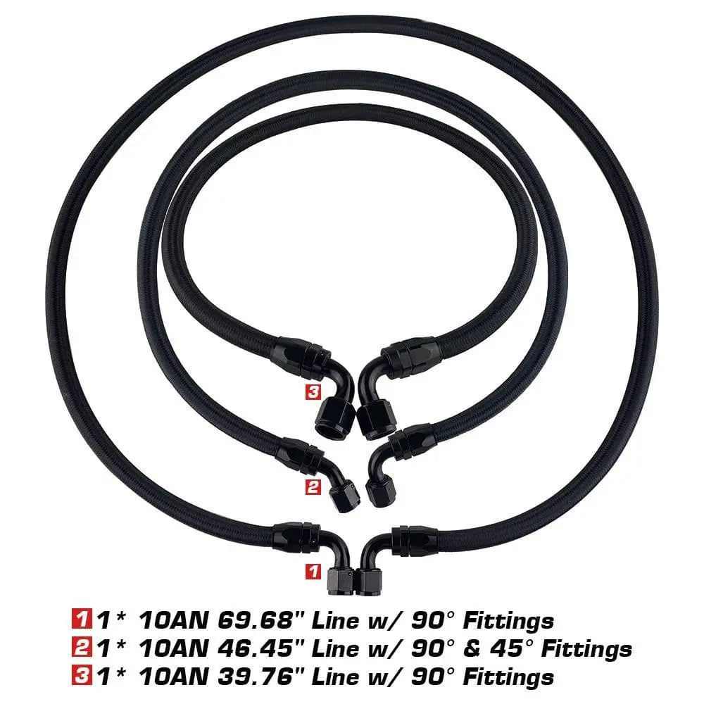 SPELAB Performance Transmission Cooler Line Upgraded Kit, Compatible With 2006-2010 ChevroletGMC 6.6L Duramax LLYLBZLMM