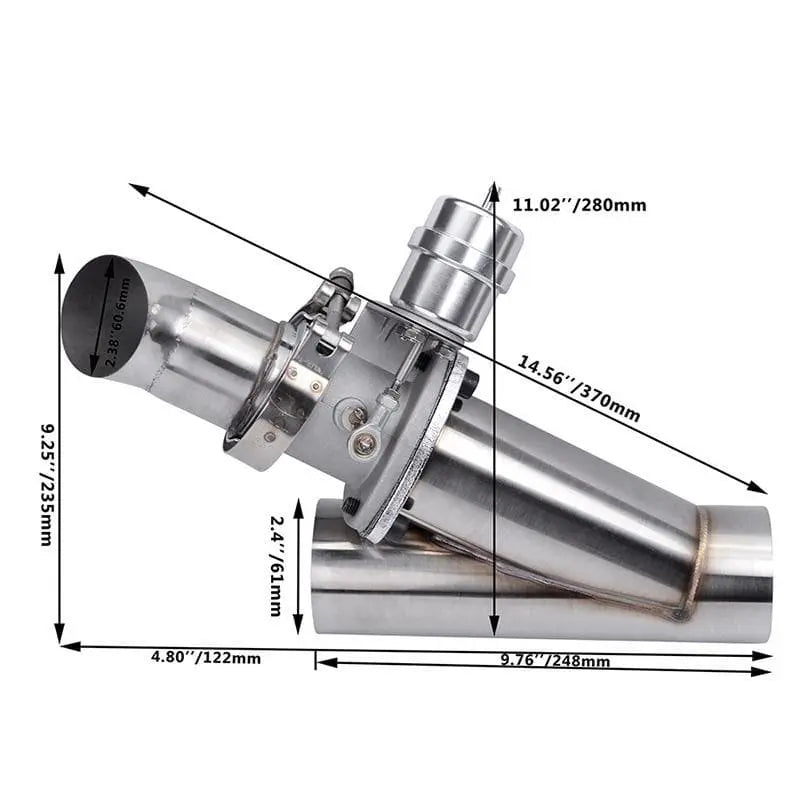 SPELAB Remote Dual Electric Vacuum Valve Electric Exhaust Cutout Kit-SPELAB