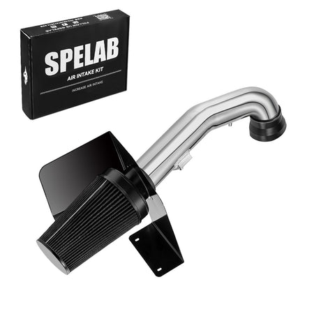 SPELAB 4" Cold Air Intake Kit For 2009-2013 GMC Chevrolet 4.8L 5.3L 6.0L 6.2L V8 Engine