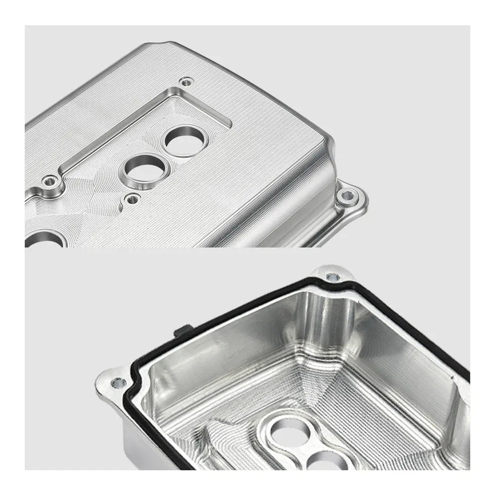 SPELAB Billet Aluminum Engine Valve Covers 05-19 Dodge Hemi 5.7L 6.1L 6.4L Silver Finish