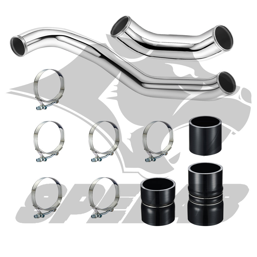 SPELAB Hot Side Intercooler Pipe Kit For 2008-2010 6.4 Powerstroke Diesel Ford F250 F350 F450 F550