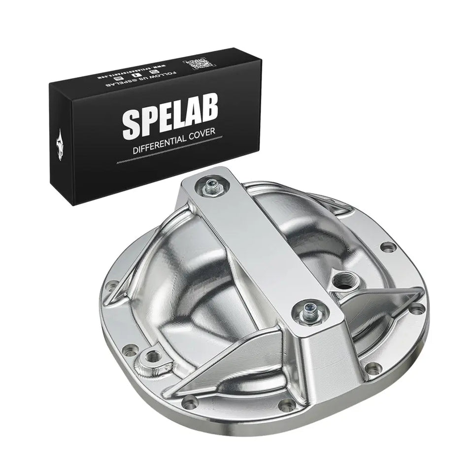 SPELAB Rear Differential Cover Billet Aluminium Alloy 8.8" Differential Cover for Ford with 10 Bolts