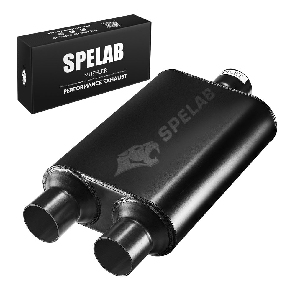 Super 44 Series Center In Dual Out Exhaust Muffler | SPELAB