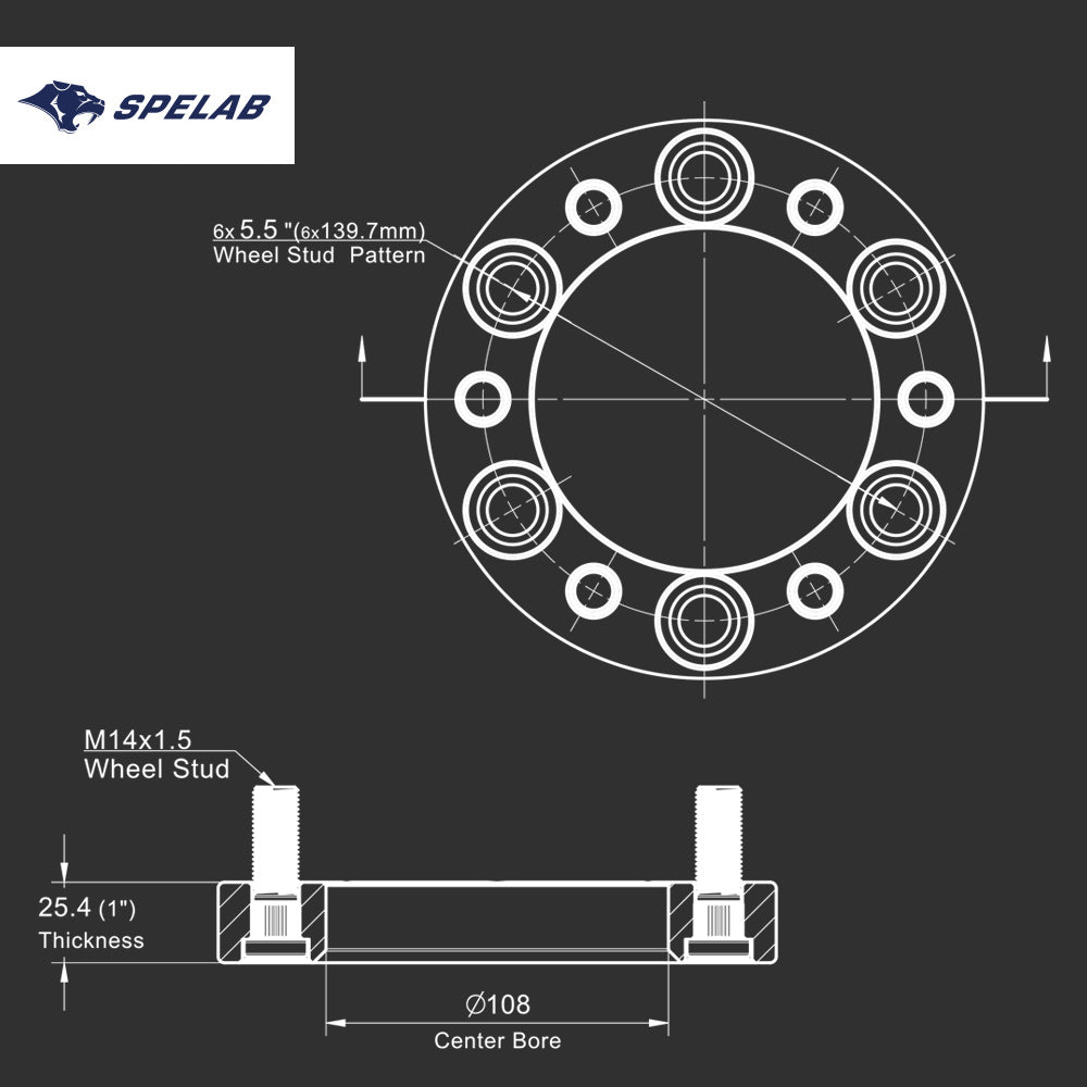 Wheel Spacers for 1988-2021 Chevrolet GMC Cadillac Silverado 1500/Avalanche/Suburban/Savana/Sierra 1500/Yukon/Escalade 4PCS